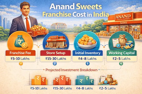 Anand Sweets Franchise Cost in India