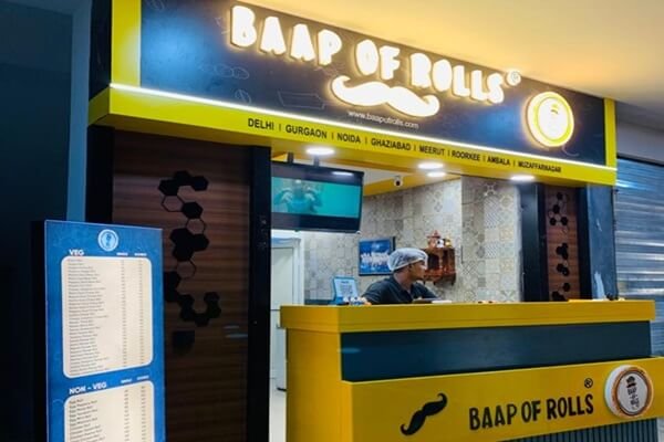 Baap of Rolls Franchise Cost in India