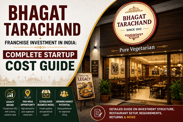 Bhagat Tarachand Franchise Cost in India